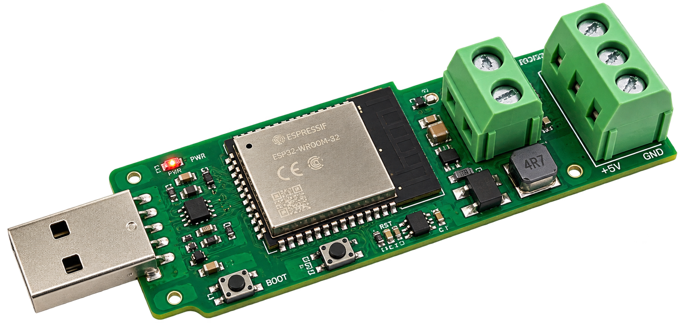 FlatLock - deska s ESP32 a relem pro ovladani vchodovych dveri